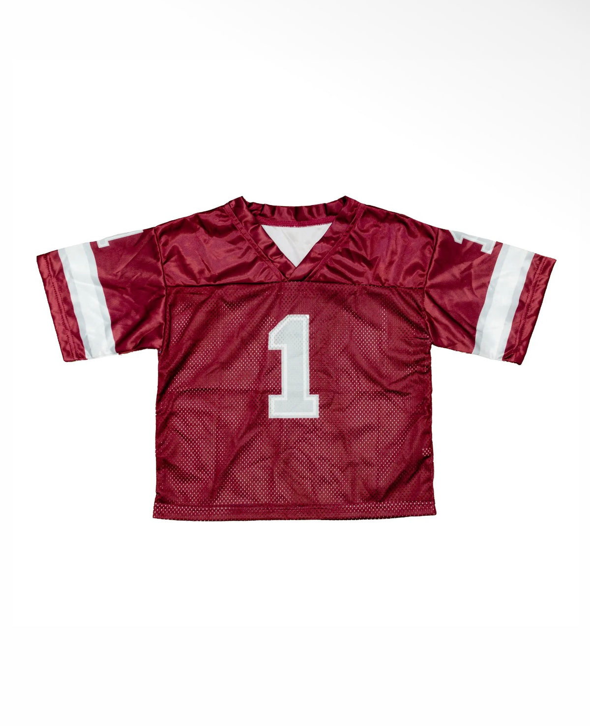 maroon and white jersey
