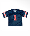 navy and red jersey
