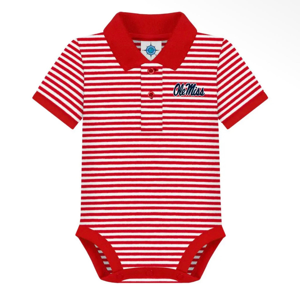 ole miss striped bodysuit