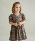 floral turquoise dress