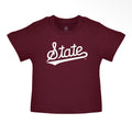 maroon short sleeve