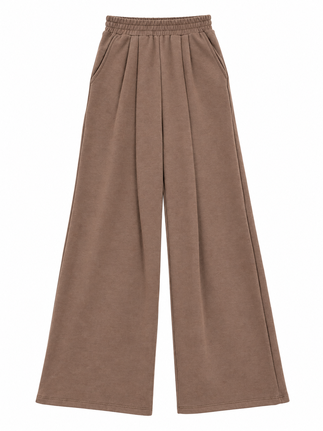 pleated front pant chocolate lava