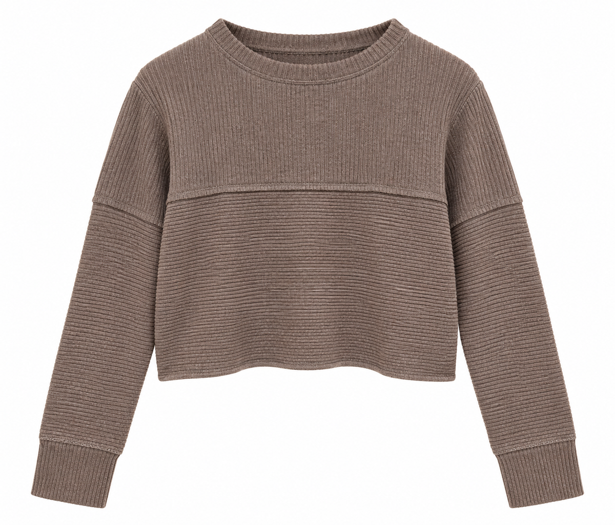 rib pullover nutmeg