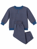 Bailey set blue chocolate stripe